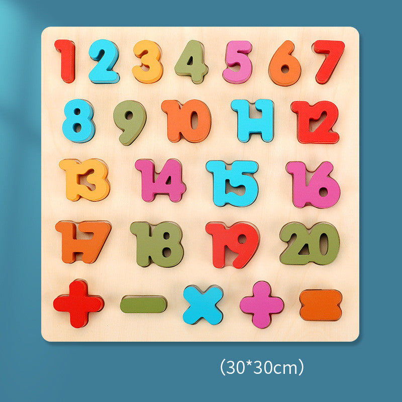 Wooden Digital Letters Toy